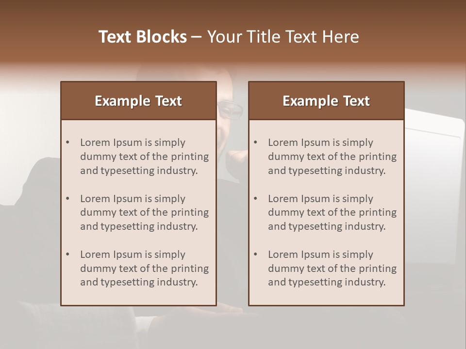 Office Internet Smile PowerPoint Template