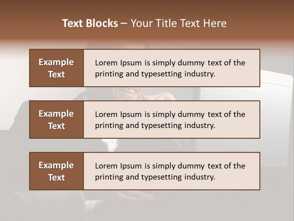 Office Internet Smile PowerPoint Template