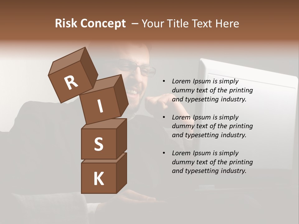 Office Internet Smile PowerPoint Template