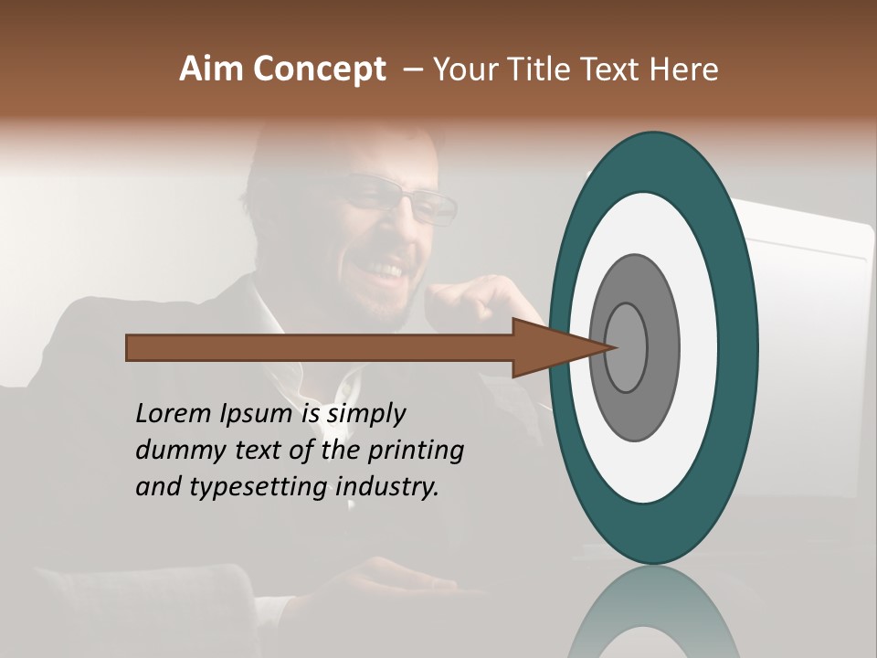 Office Internet Smile PowerPoint Template