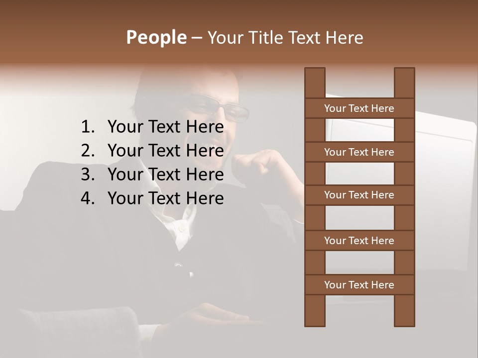 Office Internet Smile PowerPoint Template
