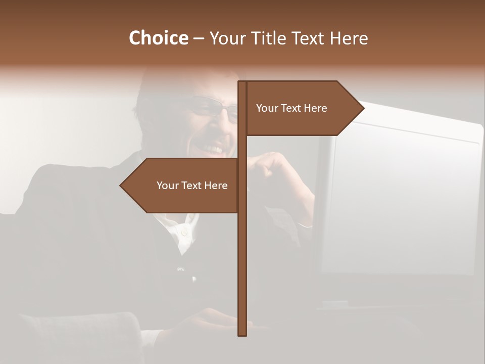 Office Internet Smile PowerPoint Template