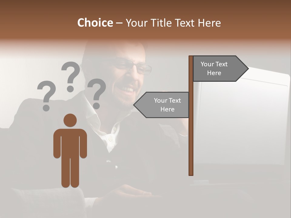 Office Internet Smile PowerPoint Template