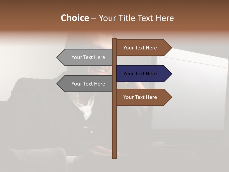 Office Internet Smile PowerPoint Template
