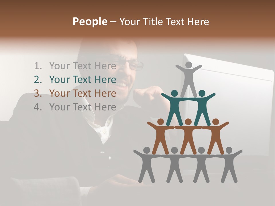 Office Internet Smile PowerPoint Template
