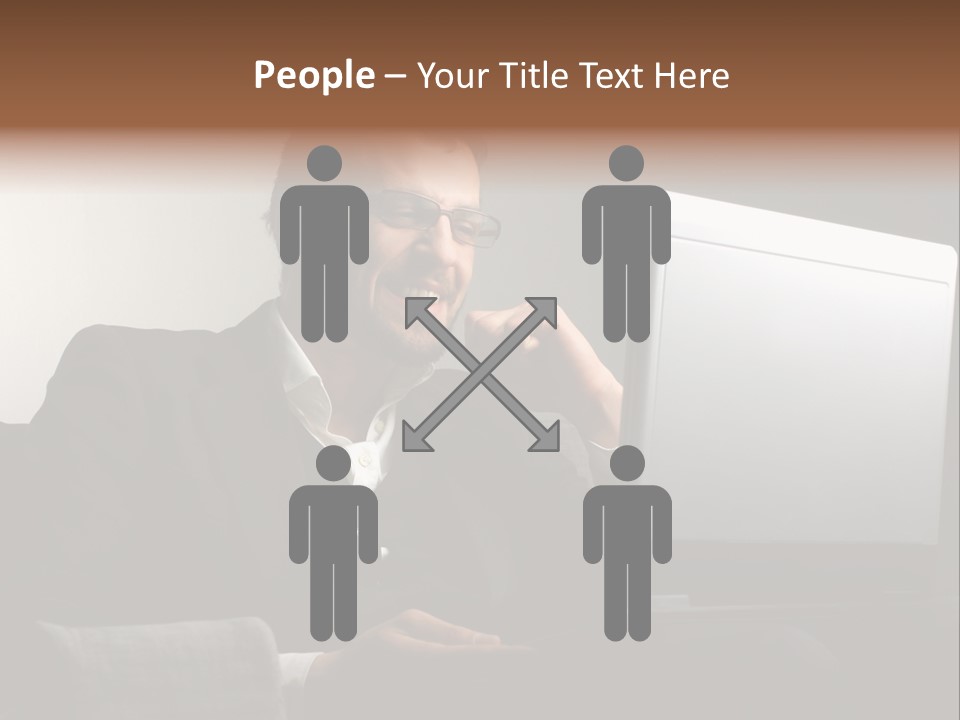 Office Internet Smile PowerPoint Template