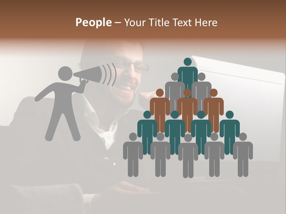 Office Internet Smile PowerPoint Template