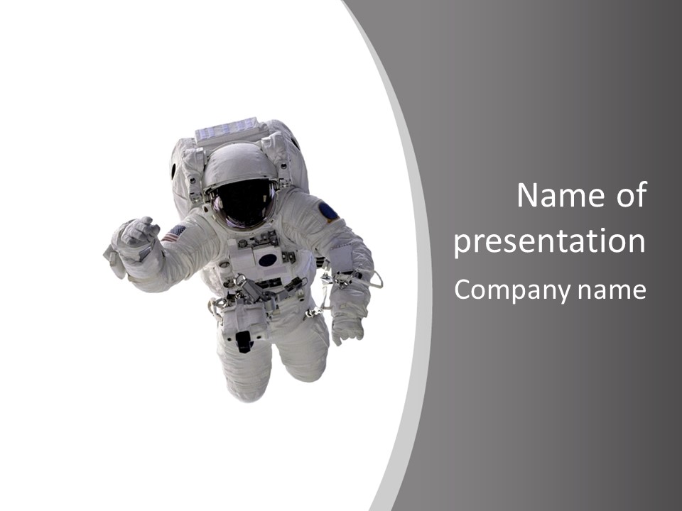 Suit Spaceship Technology PowerPoint Template