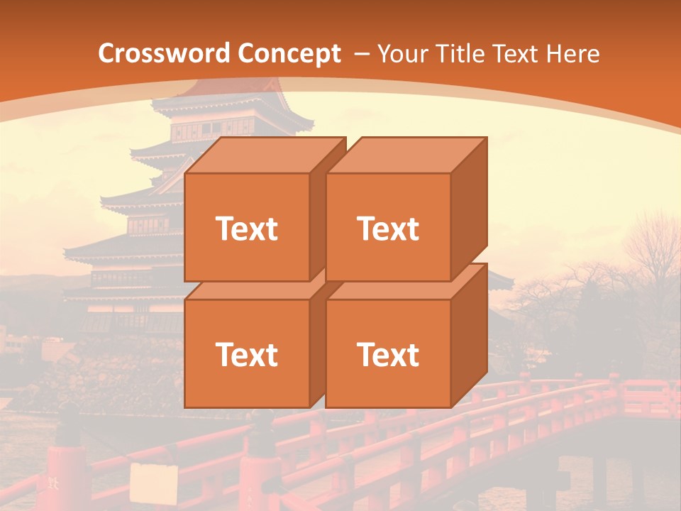 Fortification Asian Unesco PowerPoint Template