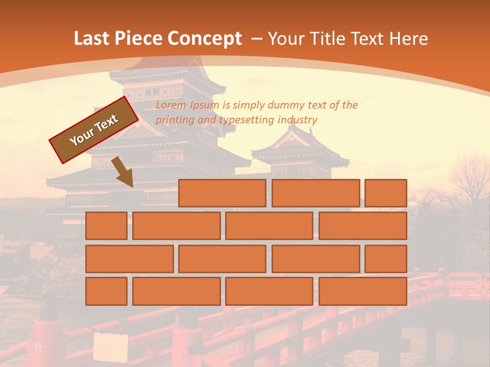 Fortification Asian Unesco PowerPoint Template