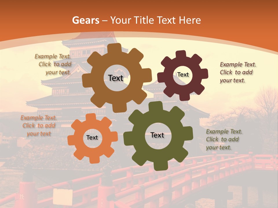 Fortification Asian Unesco PowerPoint Template