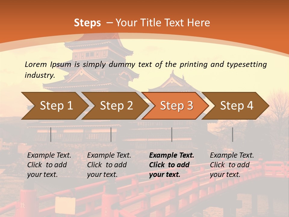 Fortification Asian Unesco PowerPoint Template