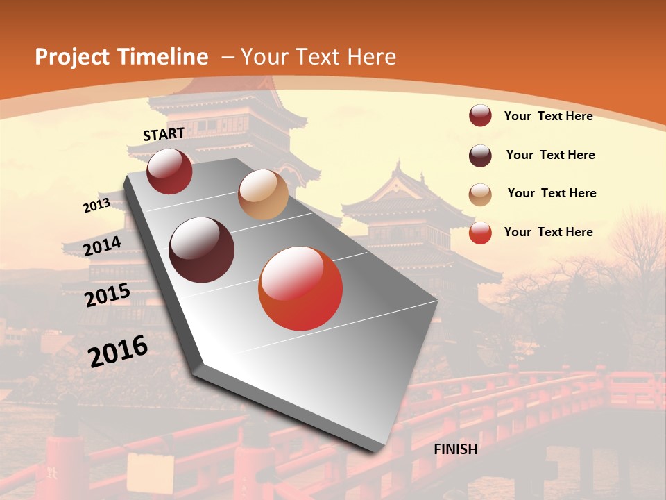 Fortification Asian Unesco PowerPoint Template