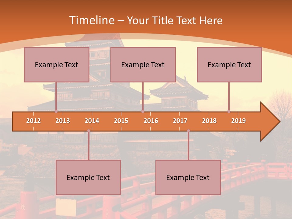 Fortification Asian Unesco PowerPoint Template