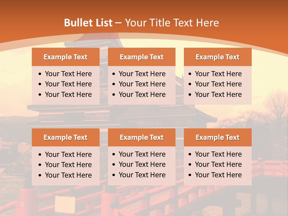 Fortification Asian Unesco PowerPoint Template