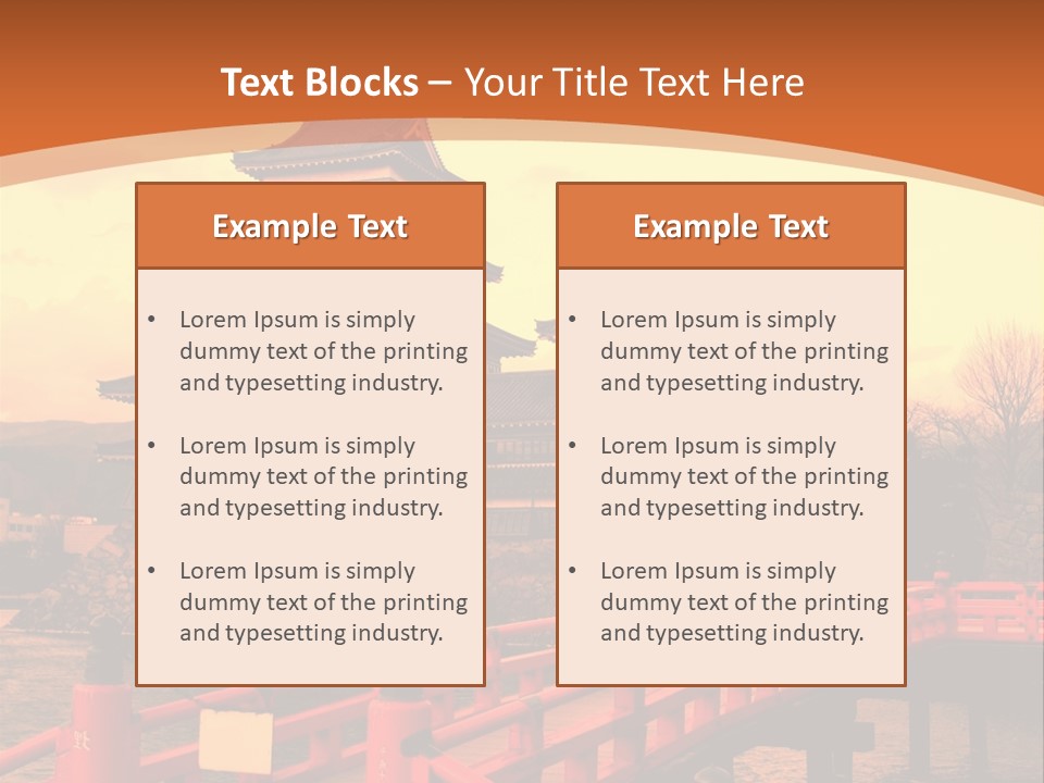 Fortification Asian Unesco PowerPoint Template