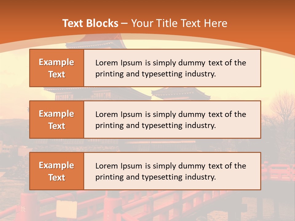 Fortification Asian Unesco PowerPoint Template
