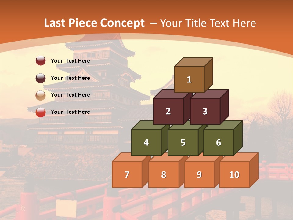 Fortification Asian Unesco PowerPoint Template