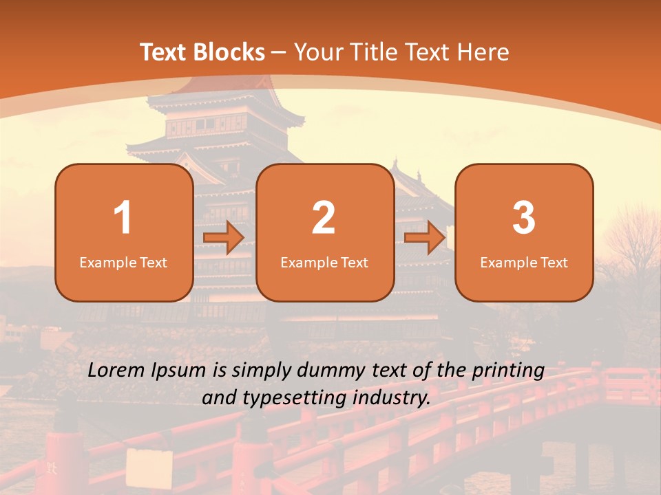 Fortification Asian Unesco PowerPoint Template