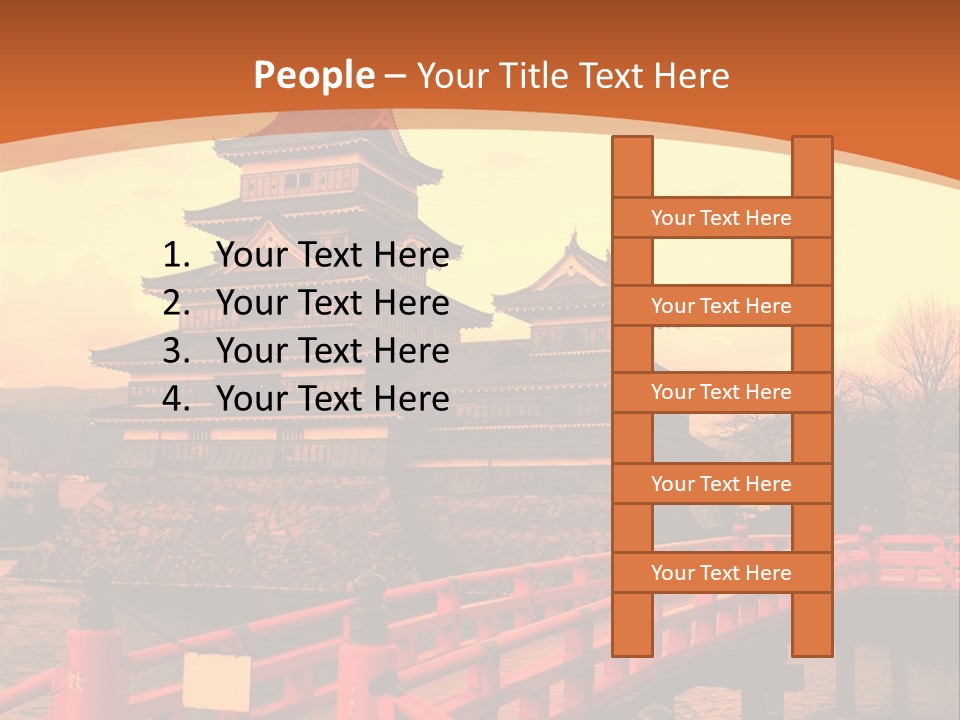 Fortification Asian Unesco PowerPoint Template