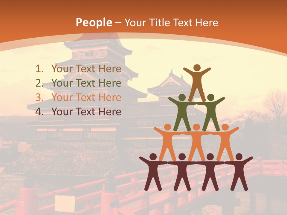 Fortification Asian Unesco PowerPoint Template