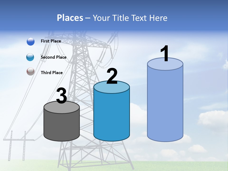 Industrial Pylon Industry PowerPoint Template