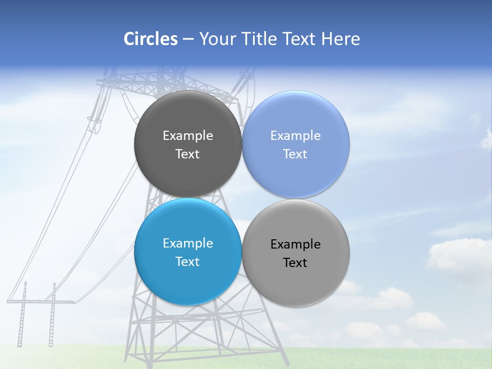 Industrial Pylon Industry PowerPoint Template