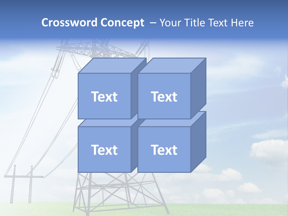 Industrial Pylon Industry PowerPoint Template