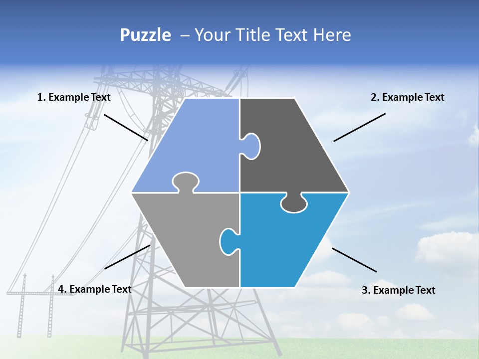 Industrial Pylon Industry PowerPoint Template