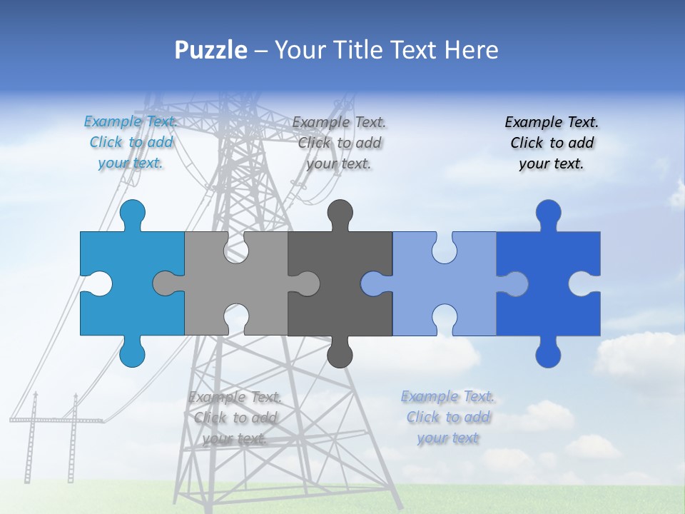 Industrial Pylon Industry PowerPoint Template