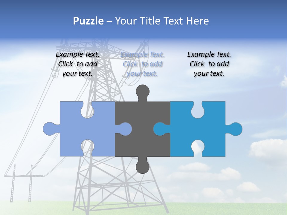 Industrial Pylon Industry PowerPoint Template