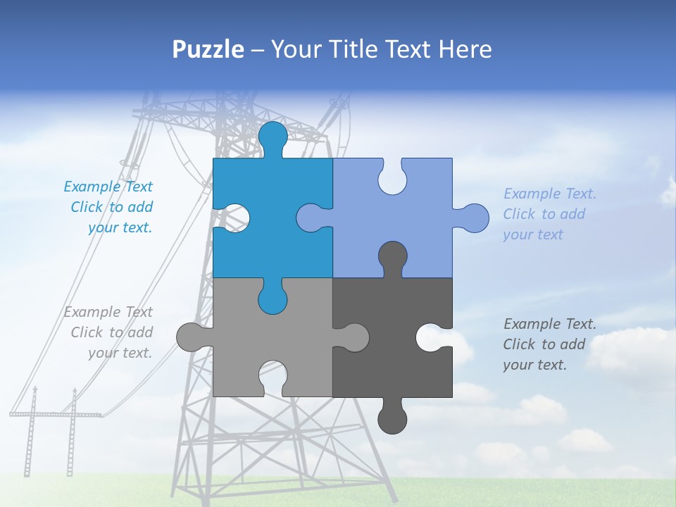 Industrial Pylon Industry PowerPoint Template