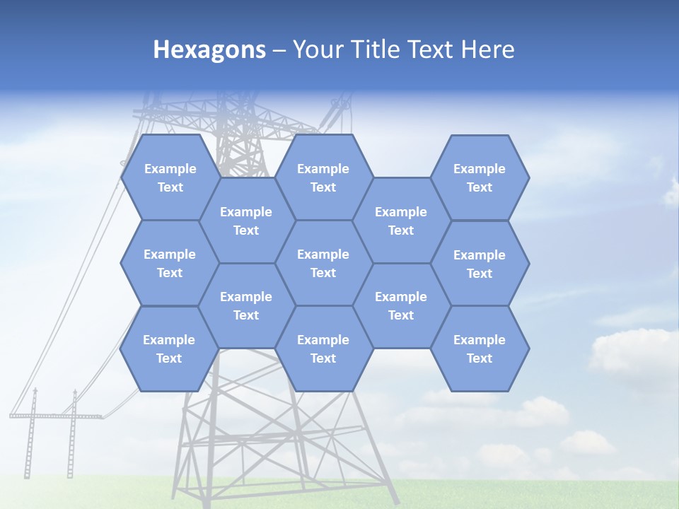 Industrial Pylon Industry PowerPoint Template