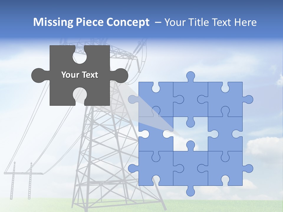 Industrial Pylon Industry PowerPoint Template