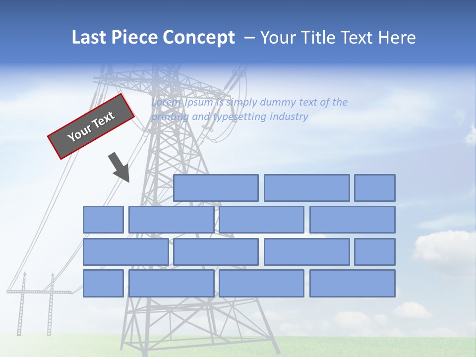 Industrial Pylon Industry PowerPoint Template