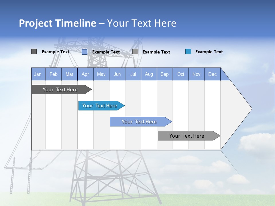 Industrial Pylon Industry PowerPoint Template