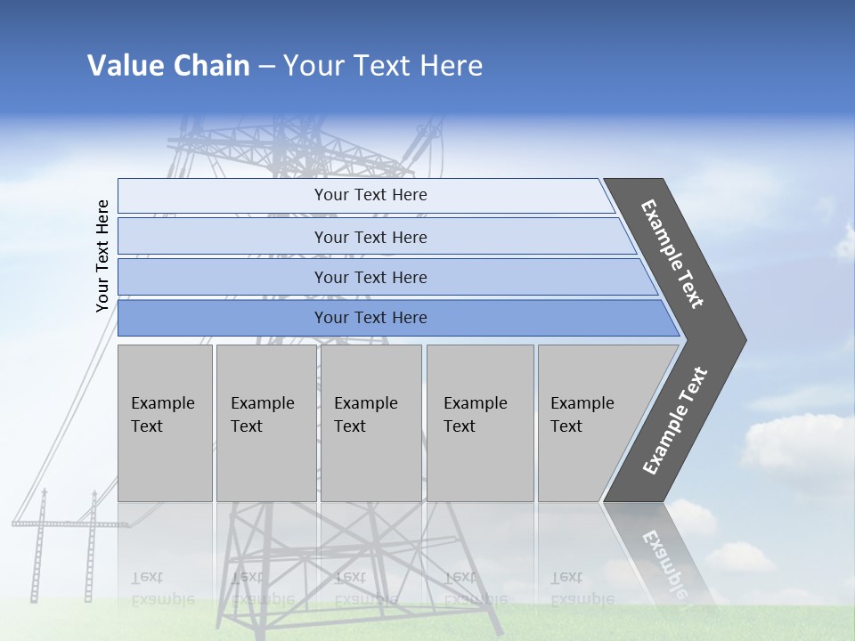 Industrial Pylon Industry PowerPoint Template