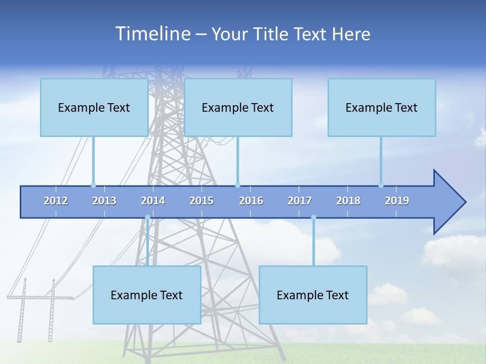 Industrial Pylon Industry PowerPoint Template