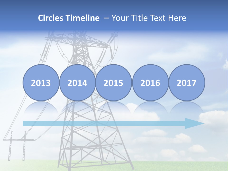 Industrial Pylon Industry PowerPoint Template