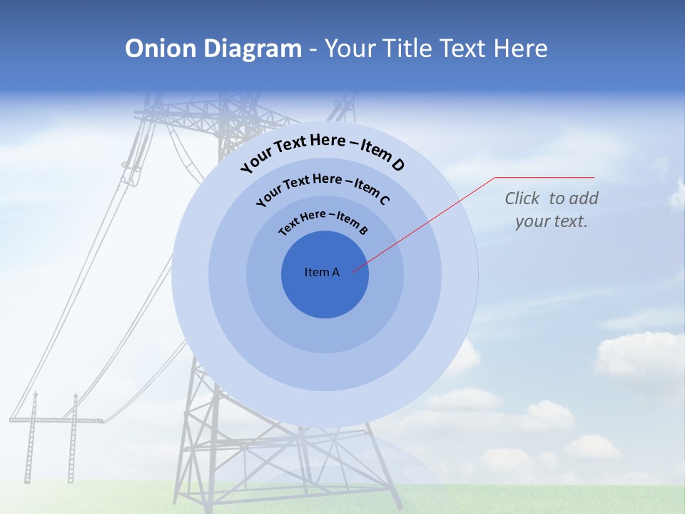 Industrial Pylon Industry PowerPoint Template