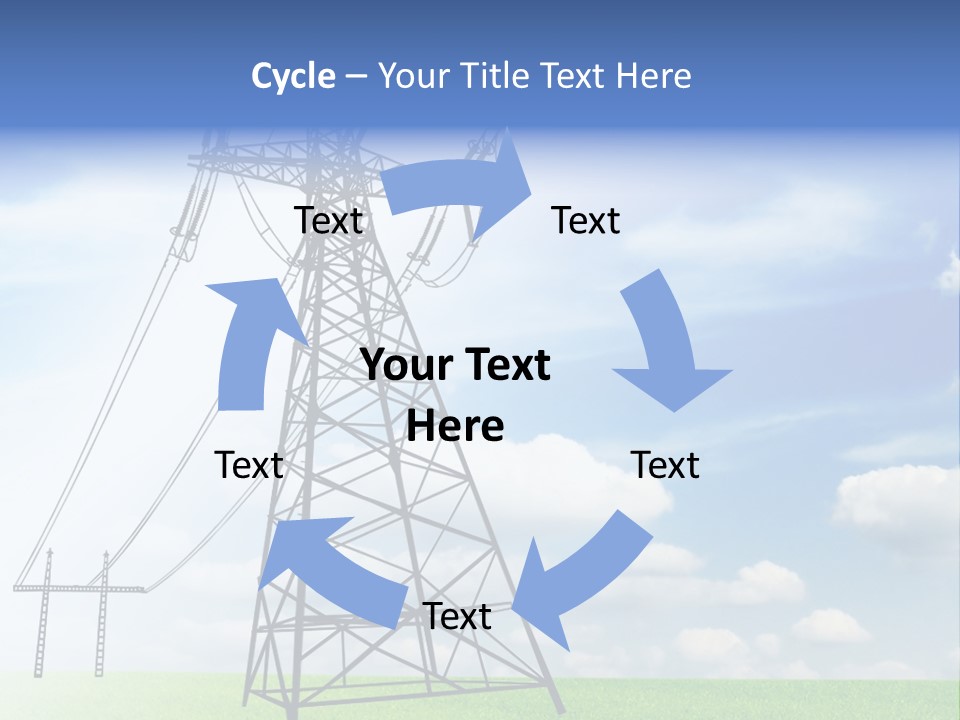 Industrial Pylon Industry PowerPoint Template