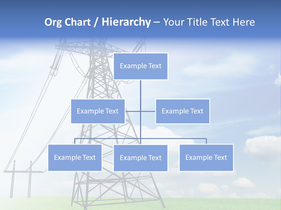 Industrial Pylon Industry PowerPoint Template