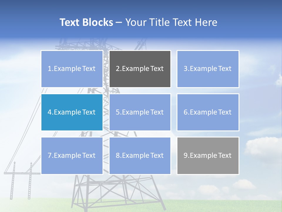 Industrial Pylon Industry PowerPoint Template