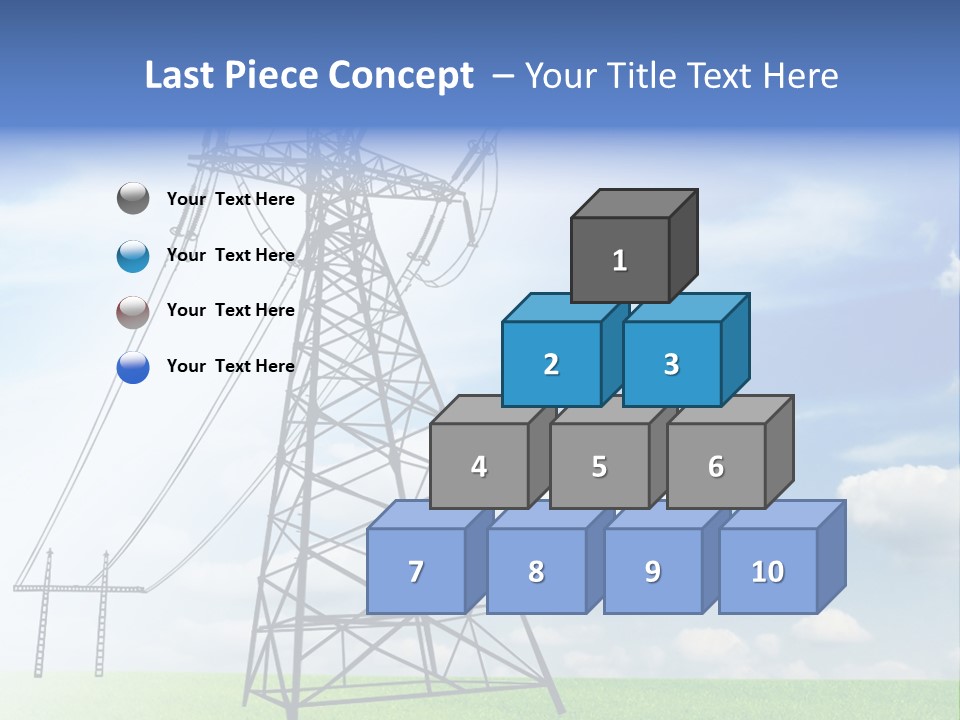 Industrial Pylon Industry PowerPoint Template