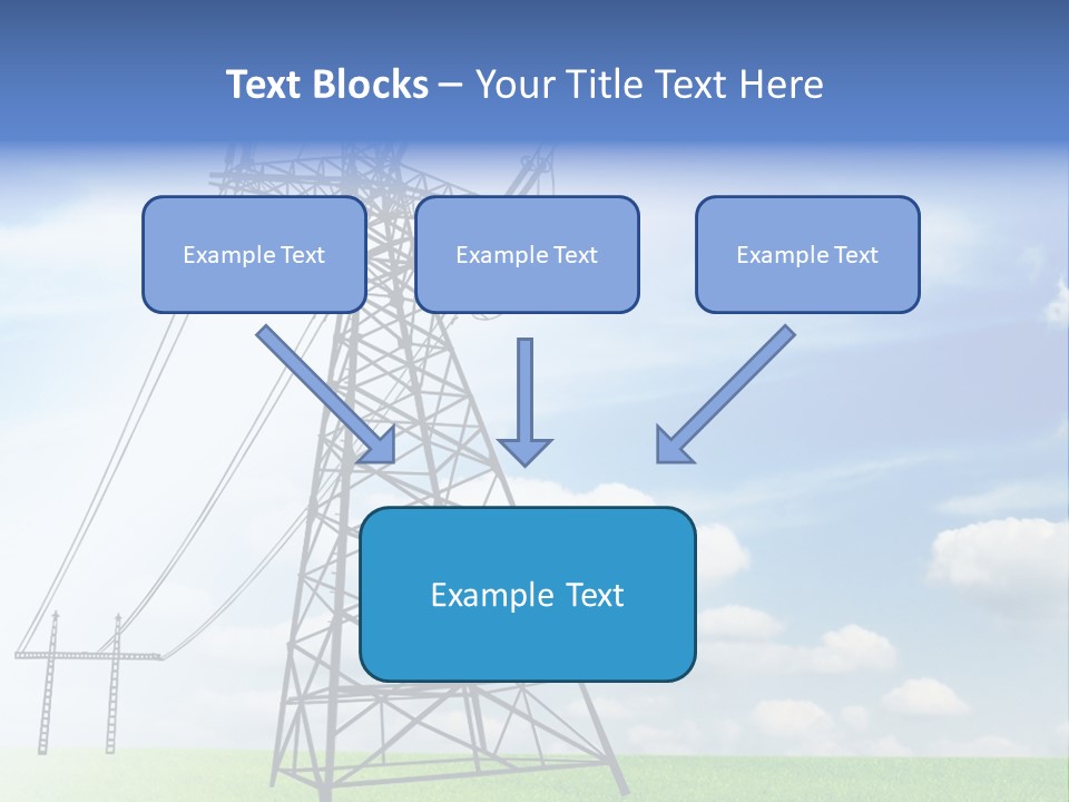 Industrial Pylon Industry PowerPoint Template