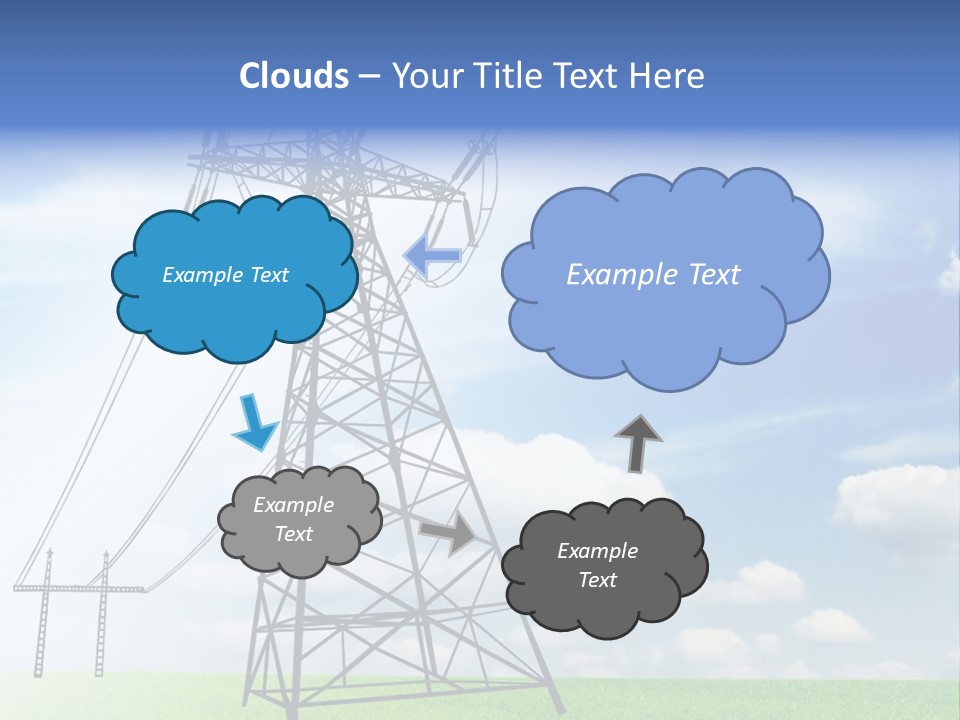 Industrial Pylon Industry PowerPoint Template