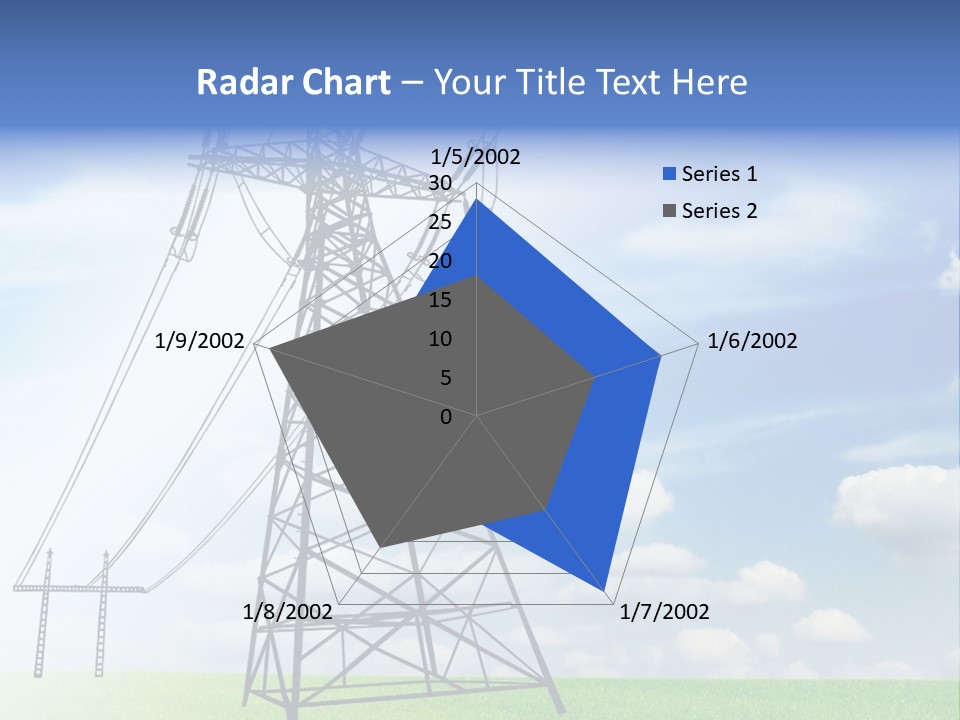 Industrial Pylon Industry PowerPoint Template