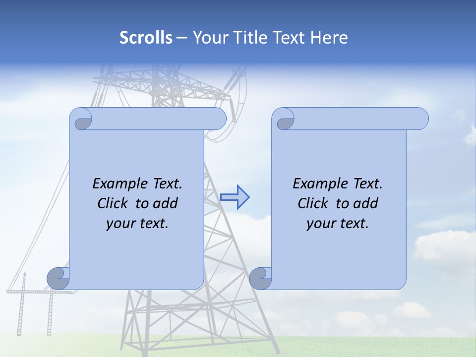 Industrial Pylon Industry PowerPoint Template
