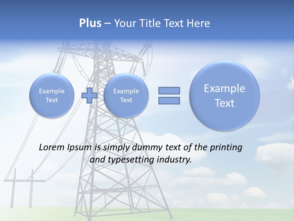 Industrial Pylon Industry PowerPoint Template