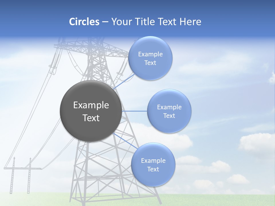 Industrial Pylon Industry PowerPoint Template